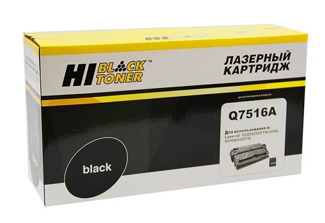  - HP Q7516A (Hi-Black)  LJ 5200, 12K