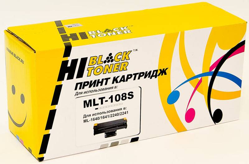  - Samsung MLT-108S (Hi-Black)  ML1640/1641/2240/2241Black, 1,5