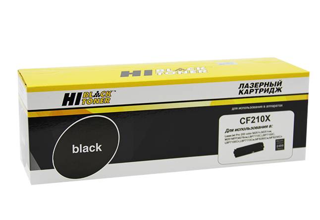  - HP CF210X  CLJ Pro 200 M251/MFPM276 (Hi-Black) 131X, CF210X, BK, 2,4