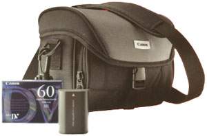  Canon Digital Video Starter Kit DVK-203(. BP-2L14,MiniDV Cassette DVM-E60,  