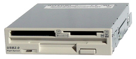   FDD 3.5 1,44 Mb Mitsumi(FA404M)INT+6-in-1 USB2.0 CF/MD/SM/SD/MMC/MS Card Reader/Writer