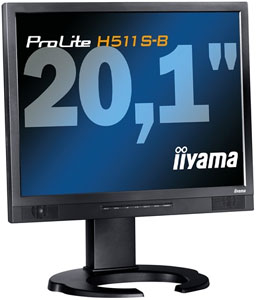   20.1 IIYAMA ProLite H511S-B [Black]    (LCD, 1600x1200, +DVI)