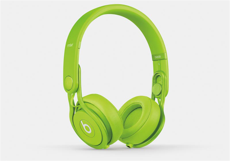   Apple Beats by Dr. Dre Mixr High-Performance Professional Headphones - Green MHC62ZM/A
