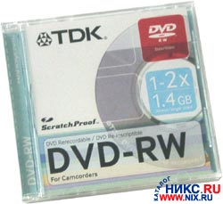   Mini DVD-RW 1.4Gb 2x TDK
