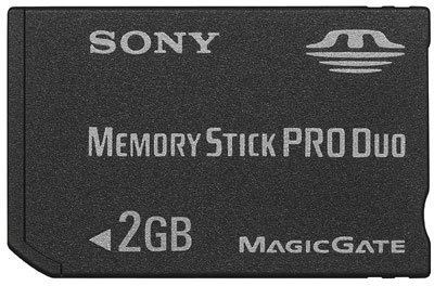   SONY Memory Stick PRO DUO MagicGate 2Gb + Memory Stick DUO Adapter