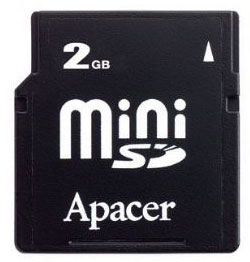    miniSD 2Gb Apacer + miniSD Adapter