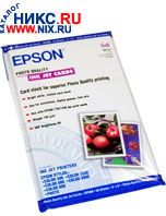   EPSON S041121 5x8 Photo Quality Ink Jet Cards (127  203.2,30 )