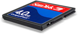    SanDisk CompactFlash Card 4Gb