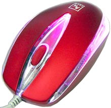   USB&PS/2 A4-Tech Rainbow Shining Optical Mouse SWOP-3-Red (RTL) 3.( )