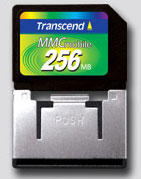    MMCmobile  256Mb Transcend[TS256MRMMC4] Dual-Voltage+Adapter