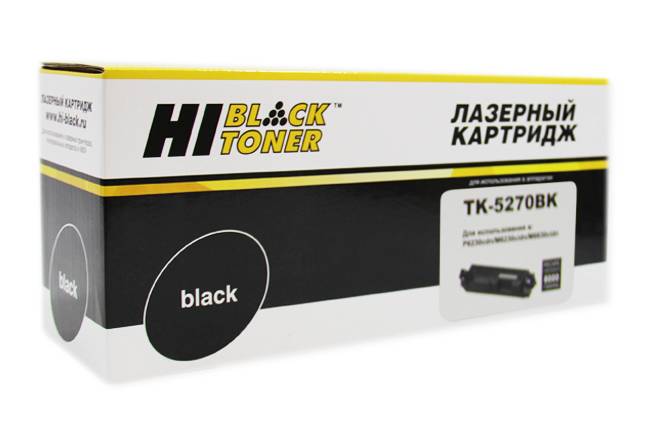  - Kyocera-Mita TK-5270BK (Hi-Black) M6230cidn/M6630/P6230cdn,Bk,8K HB-TK-5270BK