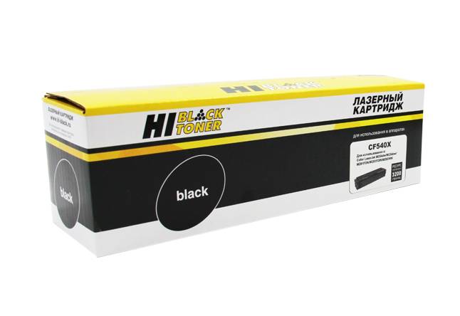  - HP CF540X Black (Hi-Black)  CLJ Pro M254nw/dw/M280nw/M281fdn/M281fdw,3,2K HB-CF540