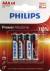  .  PHILIPS Power Alkaline LR03P4B/51 SizeAAA, 1.5V,  (alkaline) [. 4 ]