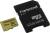    microSDHC 16Gb Transcend [TS16GUSD500S] UHS-I U3 V30+microSD-- >SD Adapter