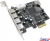   PCI-Ex1 USB2.0 4 port-ext, 1 port-int STLab U-320 (RTL)