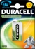   Duracell 9V/HR9V (8.4V, 170mAh) NiMh, Size 9V